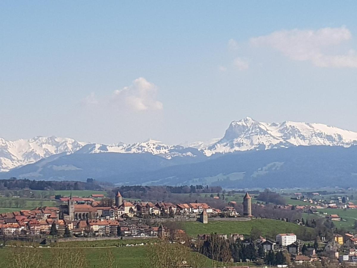 Petite Maison Sur La Colline Du Gibloux: 1Chambre,1 Salon Et Salle De Bain Prives Au Rez De Chausse, Piscine Exterieur Et Bbq , Le Châtelard-Montreux Εξωτερικό φωτογραφία
